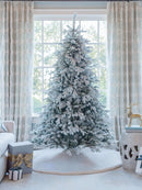 Árvore de Natal Artificial Queen Flock® com 800 Luzes LED Brancas Quentes