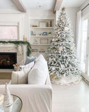 Árvore de Natal Artificial Queen Flock® com 800 Luzes LED Brancas Quentes